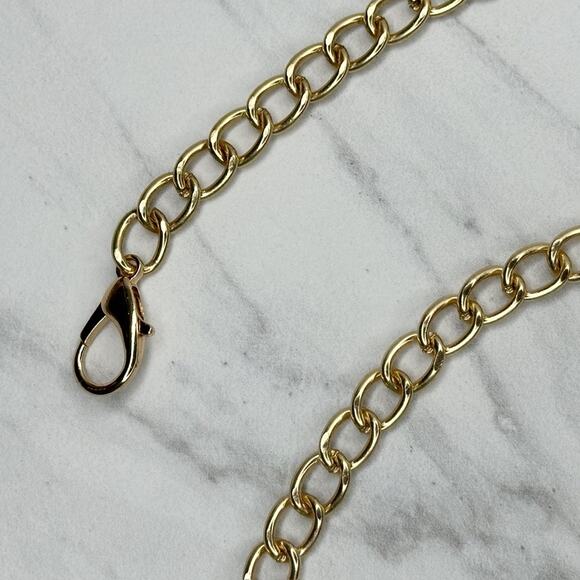 Gold Tone Chain Purse Strap 46" Crossbody Bag Replacement ✨ - Picture 2 of 11